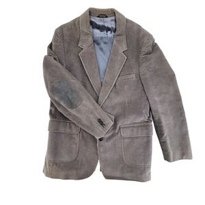 Vintage DiBenedetto Mens Corduroy Blazer 46 Long Brown Elbow Patch Dark Academia